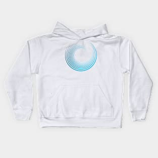 Blue Circle Pattern | Spirituality & Geometry Kids Hoodie